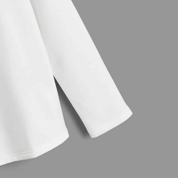 White Womens Sweatshirt - Picture 4 of 4